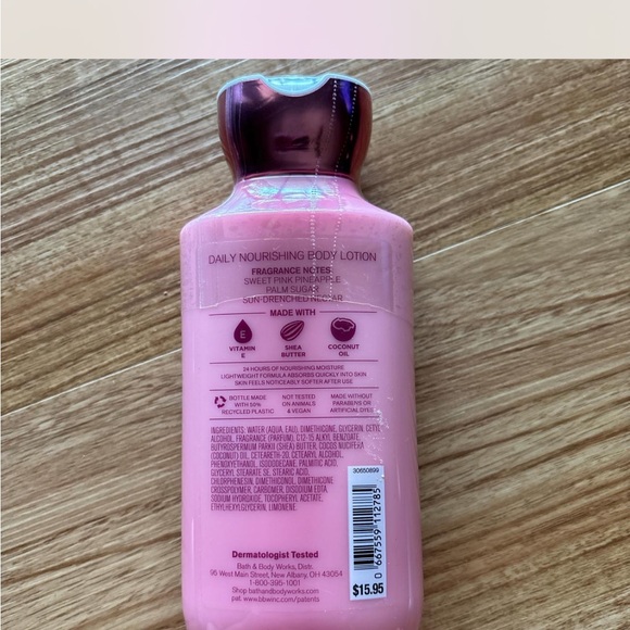 Bath & Body Works Costa Rica Pink Pineapple Sunrise Lotion (NWT) - Picture 2 of 2